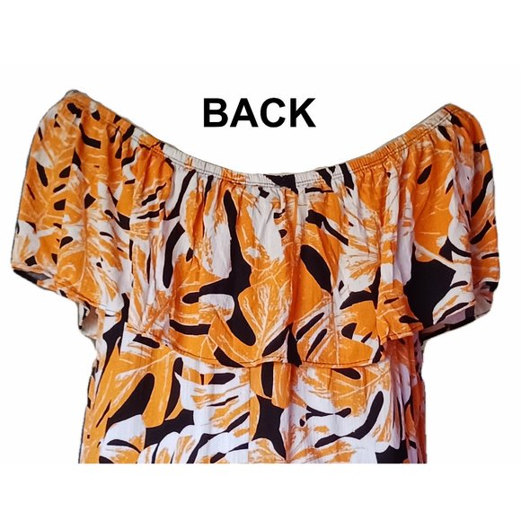 Womens Plus Size Maxi Dress Size 22 24 by Ashley Stewart Tropical Floral NWT - Picture 4 of 7